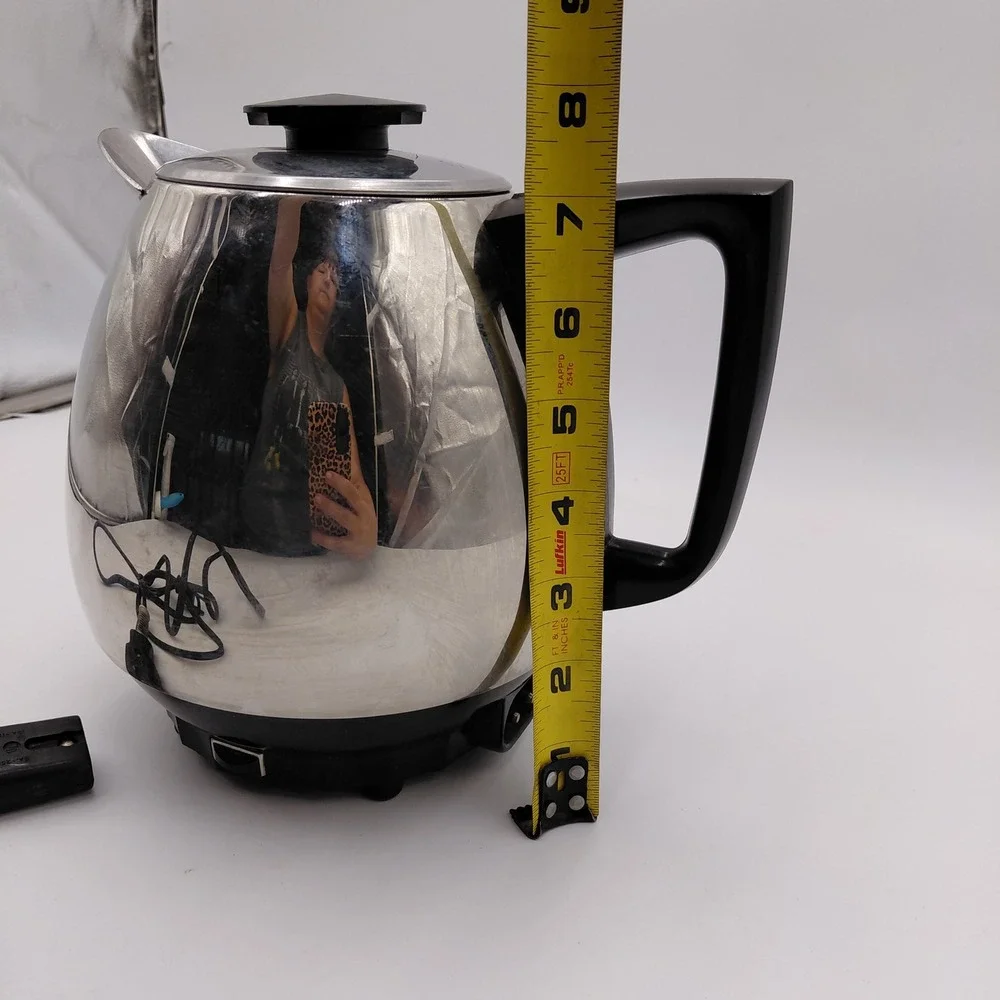 Vintage Jet-O-Mat Model 10 Automatic Coffeemaker Stainless Steel Percolator USA